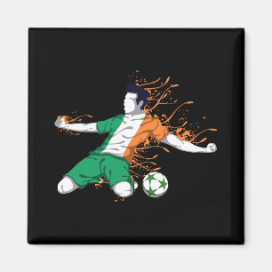 Íman Ireland Nacional Futebol - Bandeira Irlandesa Aman