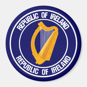Íman Ireland Round Emblem