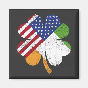 Íman Irish American Flag Square