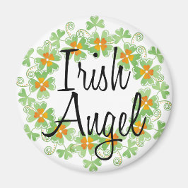 Íman Irish Angel Shamrock Wreath