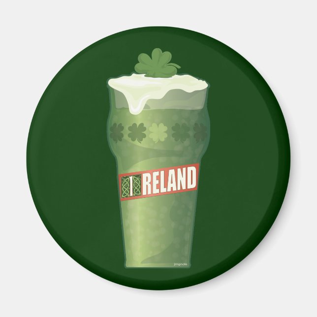 Íman Irish Beer Glass (Frente)