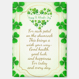Íman Irish blessings and shamrocks are symbols of luck
