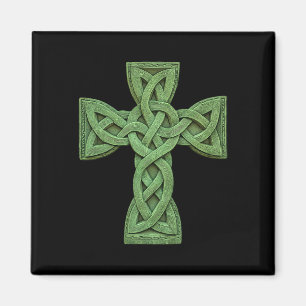 Íman Irish Celtic Cross Knot Christian Santa Trindade S