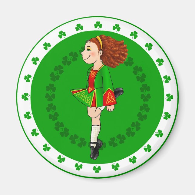 Íman Irish Dancing Girl Magnet (Frente)