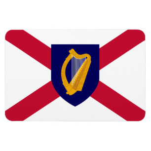 Íman Irish Flag Magnet - Cross & Harp Shield