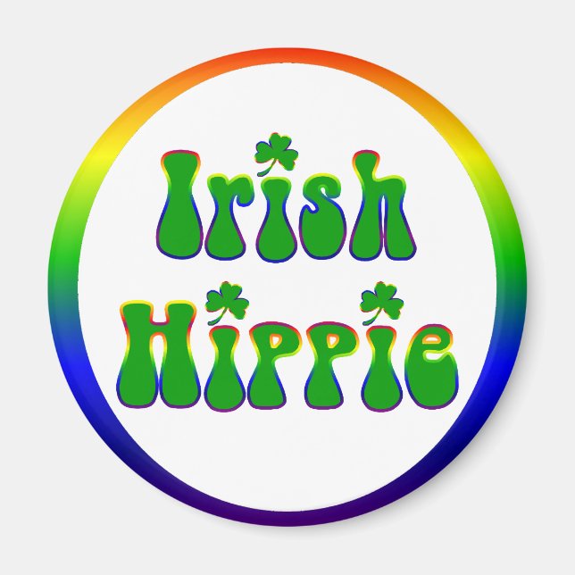 Íman Irish Hippie Round (Frente)