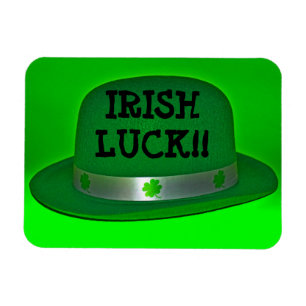 Íman IRISH LUCK Green Derby Hat Magnet