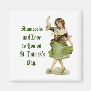 Íman Irish Miss Square Magnet