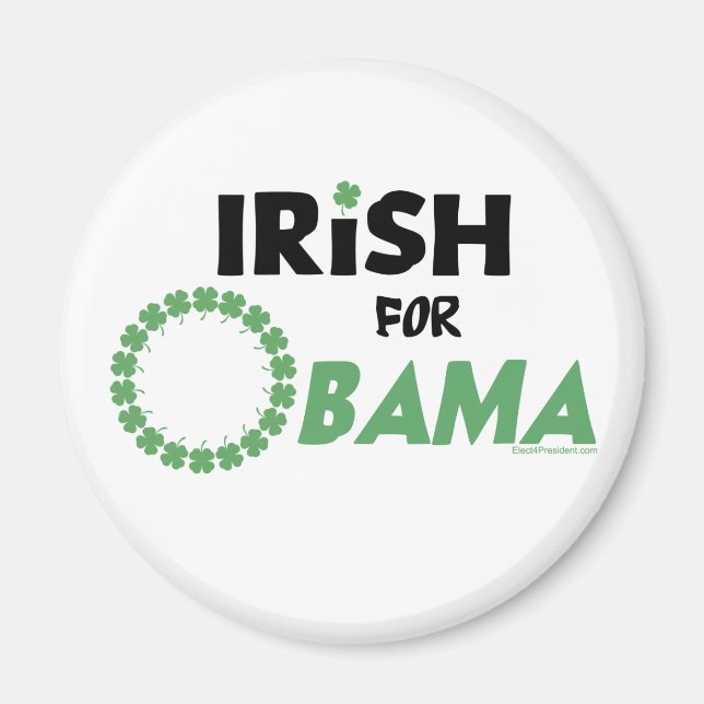 Íman Irish Obama T-shirts e Swag (Frente)