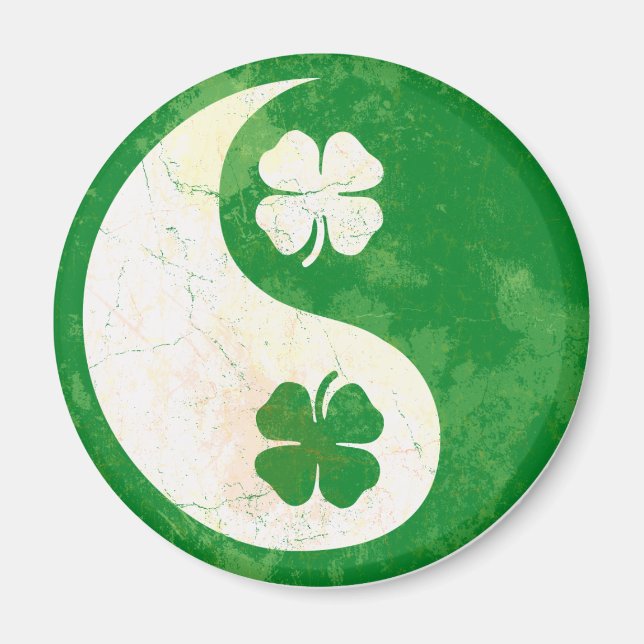 Íman Irish Shamrock Yin Yang (Frente)