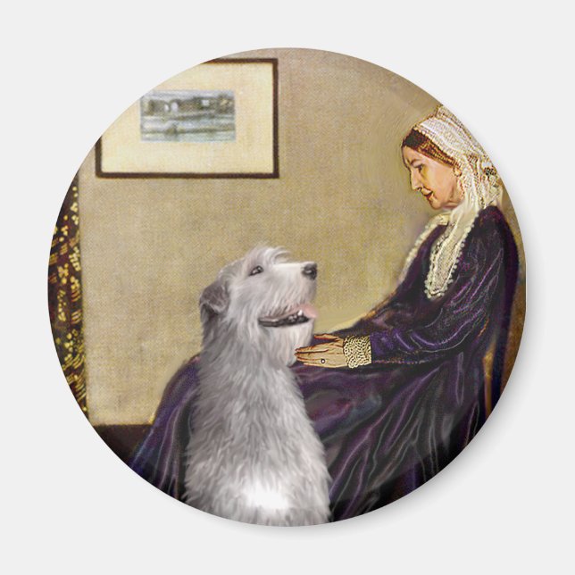 Íman Irish Wolfhound 6 - Mãe de Whistler (Frente)