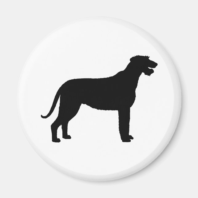 Íman Irish Wolfhound (em preto) (Frente)