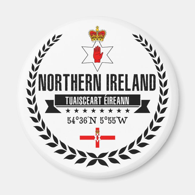 Íman Irlanda do norte (Frente)