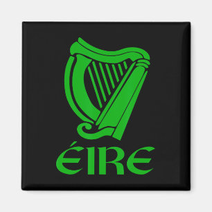 Íman Irlanda Eire Eireann Orgulho Irlandês Harpa Gaélic