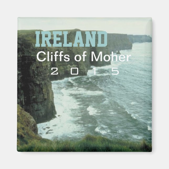 Íman Irlanda Moedas Cliff Souvenir Magnet Alterar Ano (Frente)