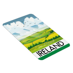 Íman Irlanda para um cartão postal de viagem de folga