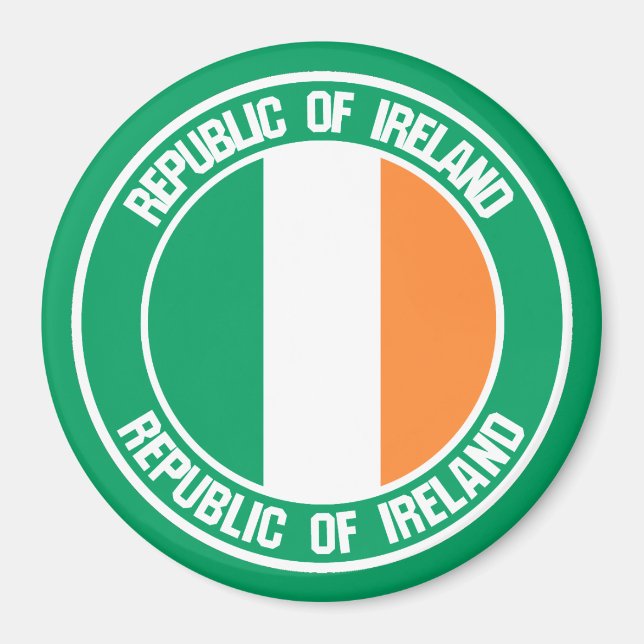 Íman Irlanda Round Emblem (Frente)