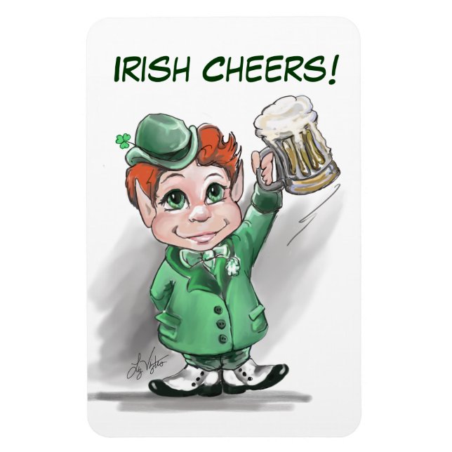 Íman Irlandês Cheers! Magneta flexível (Vertical)