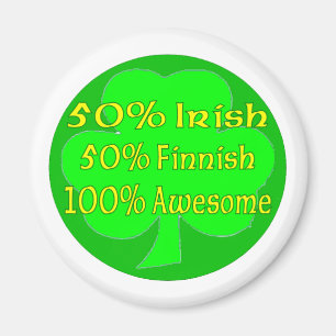 Íman Irlandês de 50% 50% 100% finlandês impressionant