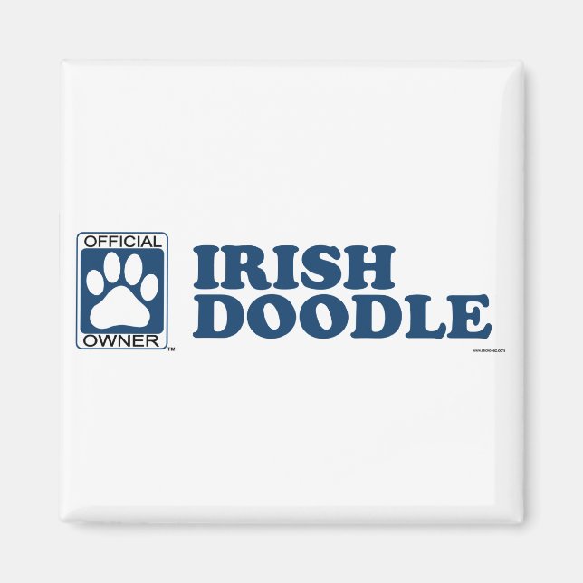 Íman Irlandês Doodle Blue (Frente)