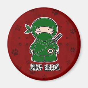 Íman Irlandês Ninja! No ímã vermelho