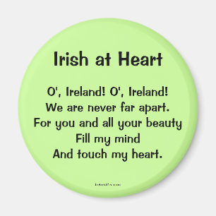 Íman Irlandês no ímã do provérbio do coração