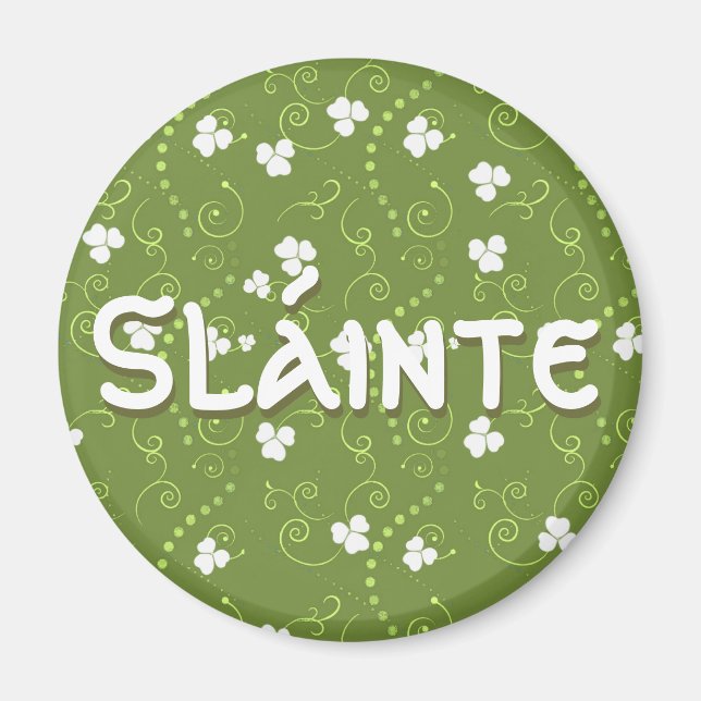 Íman Irlandês para Saúde ou Saúde (Frente)