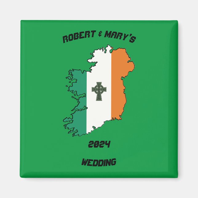 Íman Irlandês Wedding Gift Magnet (Frente)