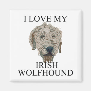 Íman Irlandês Wolfhound Love!