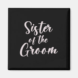 Íman Irmã Da Equipe De Casamento De Tee Do Groom Sist