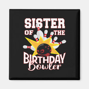 Íman Irmã Da Festa De Boliches Infantis Birthday Bowler