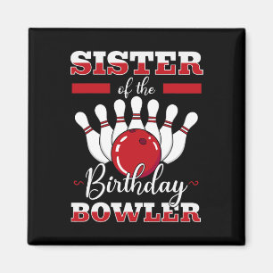 Íman Irmã Do Birthday Bowler Bday Boliche Party C