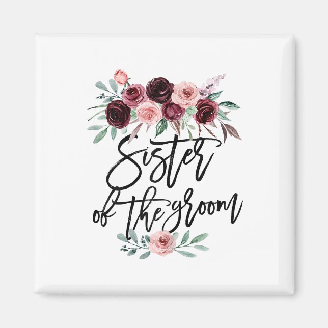 Íman Irmã Do Casamento Da Noiva Bridesmaid Honor (Frente)