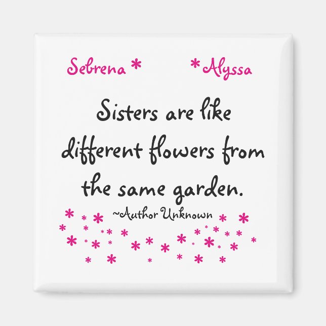 Íman Irmã Magnet (Frente)