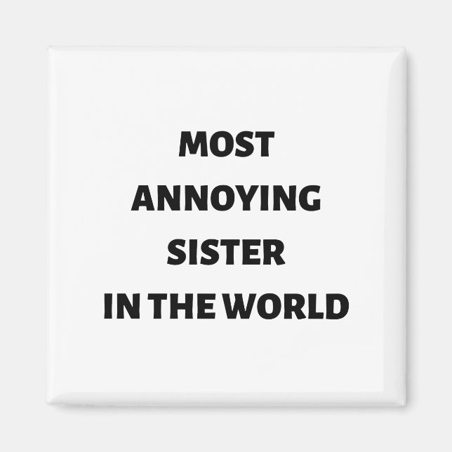 Íman Irmã mais chata do mundo (Frente)