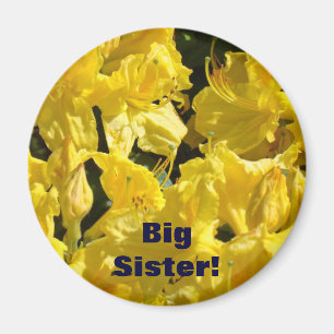 Íman Irmã Mais Velha! ímãs presentes Flores Rhodies Ama