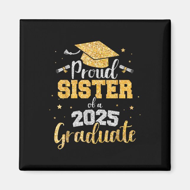 Íman Irmã Orgulhosa De Graduação Irmã De Formando 2025 (Frente)