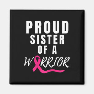 Íman Irmã Orgulhosa De Um Cancer Da Mama De Apoio Ao Gu