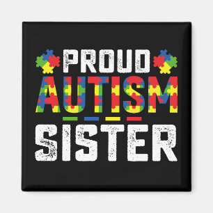 Íman Irmã Orgulhosa do Autismo Conscientização Família 