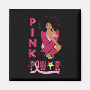 Íman Irmã Pink Power Eastern Star Conscientização Cânce