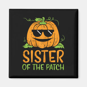 Íman Irmã Pumpkin Da Família Patch Halloween Sis G