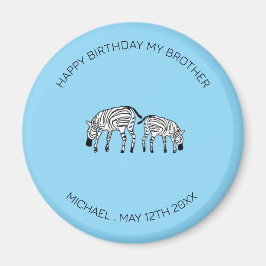 Íman Irmão Aniversário, Zebras Quenianas Bonitas e Feli