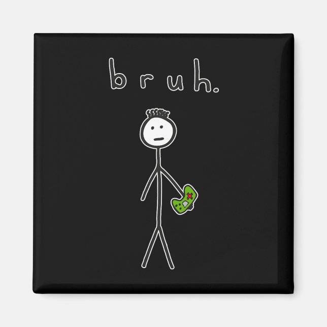 Íman Irmão Brah Cute Stick Figure Para Video Game Amant (Frente)