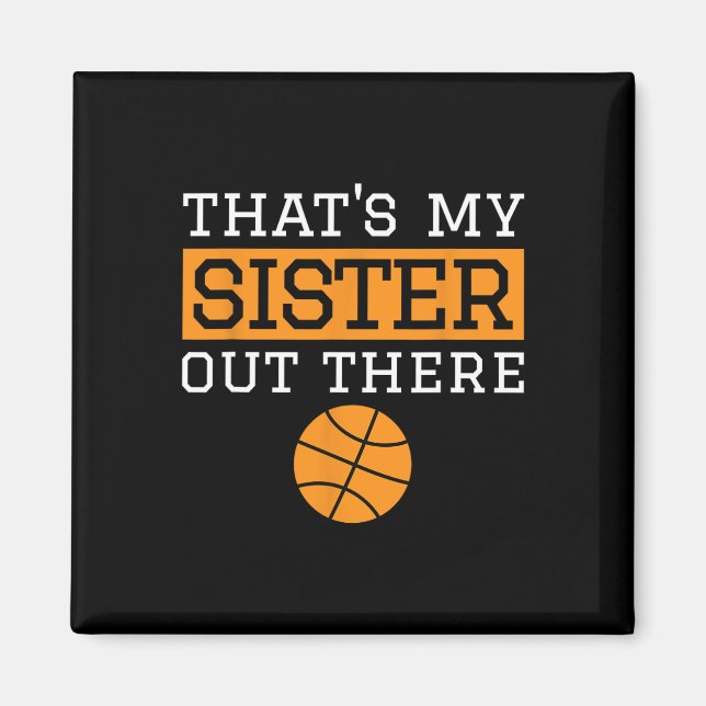 Íman Irmão Bysketbyll Gift Essa é minha irmã Bysketbyl (Frente)