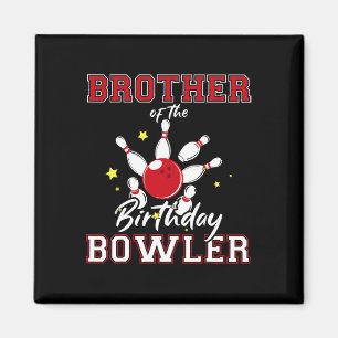Íman Irmão Da Boliche De Aniversário Do Bowler Celebr