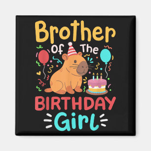 Íman Irmão Da Família Bday Da Garota De Aniversário Cap