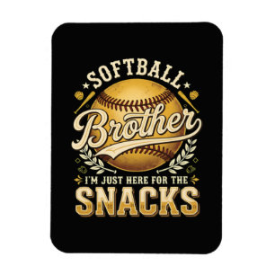 Íman Irmão de Softball Divertido Lanches Esportes