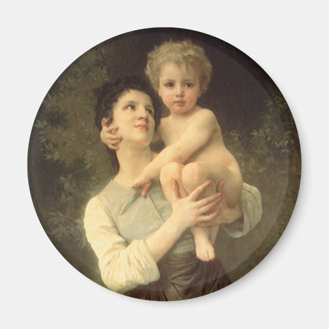 Íman Irmão e Irmã por William Adolphe Bouguereau (Frente)