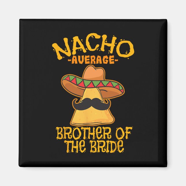 Íman Irmão Nacho Médio Da Noiva Casamento Cinco D (Frente)