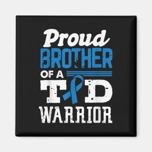 Íman Irmão Orgulhoso De Um Guerreiro T1d Sensibilização